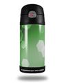 Skin Decal Wrap for Thermos Funtainer 12oz Bottle Bokeh Hex Green (BOTTLE NOT INCLUDED) by WraptorSkinz