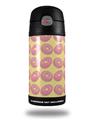 Skin Decal Wrap for Thermos Funtainer 12oz Bottle Donuts Yellow (BOTTLE NOT INCLUDED) by WraptorSkinz