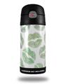 Skin Decal Wrap for Thermos Funtainer 12oz Bottle Green Lips (BOTTLE NOT INCLUDED) by WraptorSkinz