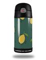 Skin Decal Wrap for Thermos Funtainer 12oz Bottle Lemon Green (BOTTLE NOT INCLUDED) by WraptorSkinz