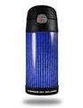 Skin Decal Wrap for Thermos Funtainer 12oz Bottle Binary Rain Blue (BOTTLE NOT INCLUDED)