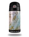 Skin Decal Wrap for Thermos Funtainer 12oz Bottle Cotton Candy Gilded Marble (BOTTLE NOT INCLUDED)