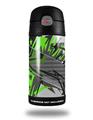 Skin Decal Wrap for Thermos Funtainer 12oz Bottle Baja 0032 Neon Green (BOTTLE NOT INCLUDED)