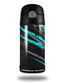 Skin Decal Wrap for Thermos Funtainer 12oz Bottle Baja 0014 Neon Teal (BOTTLE NOT INCLUDED)