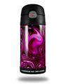 Skin Decal Wrap compatible with Thermos Funtainer 12oz Bottle Liquid Metal Chrome Hot Pink Fuchsia (BOTTLE NOT INCLUDED)