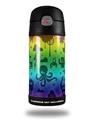 Skin Decal Wrap for Thermos Funtainer 12oz Bottle Cute Rainbow Monsters (BOTTLE NOT INCLUDED) by WraptorSkinz