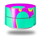 Skin Decal Wrap for Google WiFi Original Drip Teal Pink Yellow (GOOGLE WIFI NOT INCLUDED)