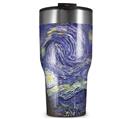 WraptorSkinz Skin Wrap compatible with 2017 and newer RTIC Tumblers 30oz Vincent Van Gogh Starry Night (TUMBLER NOT INCLUDED)