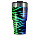 WraptorSkinz Skin Wrap compatible with 2017 and newer RTIC Tumblers 30oz Rainbow Zebra (TUMBLER NOT INCLUDED)