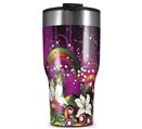 WraptorSkinz Skin Wrap compatible with 2017 and newer RTIC Tumblers 30oz Grungy Flower Bouquet (TUMBLER NOT INCLUDED)