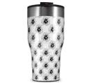 WraptorSkinz Skin Wrap compatible with 2017 and newer RTIC Tumblers 30oz Kearas Daisies Black on White (TUMBLER NOT INCLUDED)