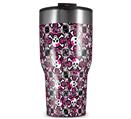 WraptorSkinz Skin Wrap compatible with 2017 and newer RTIC Tumblers 30oz Splatter Girly Skull Pink (TUMBLER NOT INCLUDED)