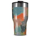 WraptorSkinz Skin Wrap compatible with 2017 and newer RTIC Tumblers 30oz Flowers Pattern 03 (TUMBLER NOT INCLUDED)