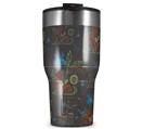 WraptorSkinz Skin Wrap compatible with 2017 and newer RTIC Tumblers 30oz Flowers Pattern 07 (TUMBLER NOT INCLUDED)