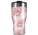 WraptorSkinz Skin Wrap compatible with 2017 and newer RTIC Tumblers 30oz Flowers Pattern Roses 13 (TUMBLER NOT INCLUDED)