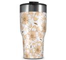 WraptorSkinz Skin Wrap compatible with 2017 and newer RTIC Tumblers 30oz Flowers Pattern 15 (TUMBLER NOT INCLUDED)