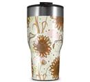 WraptorSkinz Skin Wrap compatible with 2017 and newer RTIC Tumblers 30oz Flowers Pattern 19 (TUMBLER NOT INCLUDED)
