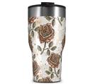 WraptorSkinz Skin Wrap compatible with 2017 and newer RTIC Tumblers 30oz Flowers Pattern Roses 20 (TUMBLER NOT INCLUDED)