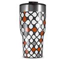 WraptorSkinz Skin Wrap compatible with 2017 and newer RTIC Tumblers 30oz Locknodes 05 Burnt Orange (TUMBLER NOT INCLUDED)