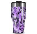 WraptorSkinz Skin Wrap compatible with 2017 and newer RTIC Tumblers 30oz Scene Kid Sketches Purple (TUMBLER NOT INCLUDED)