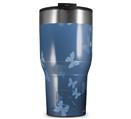 WraptorSkinz Skin Wrap compatible with 2017 and newer RTIC Tumblers 30oz Bokeh Butterflies Blue (TUMBLER NOT INCLUDED)