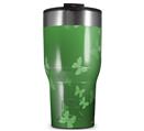 WraptorSkinz Skin Wrap compatible with 2017 and newer RTIC Tumblers 30oz Bokeh Butterflies Green (TUMBLER NOT INCLUDED)