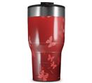 WraptorSkinz Skin Wrap compatible with 2017 and newer RTIC Tumblers 30oz Bokeh Butterflies Red (TUMBLER NOT INCLUDED)
