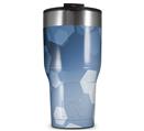 WraptorSkinz Skin Wrap compatible with 2017 and newer RTIC Tumblers 30oz Bokeh Hex Blue (TUMBLER NOT INCLUDED)