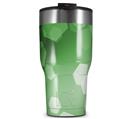WraptorSkinz Skin Wrap compatible with 2017 and newer RTIC Tumblers 30oz Bokeh Hex Green (TUMBLER NOT INCLUDED)