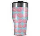 WraptorSkinz Skin Wrap compatible with 2017 and newer RTIC Tumblers 30oz Donuts Blue (TUMBLER NOT INCLUDED)