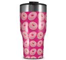 WraptorSkinz Skin Wrap compatible with 2017 and newer RTIC Tumblers 30oz Donuts Hot Pink Fuchsia (TUMBLER NOT INCLUDED)