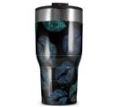 WraptorSkinz Skin Wrap compatible with 2017 and newer RTIC Tumblers 30oz Blue Green And Black Lips (TUMBLER NOT INCLUDED)