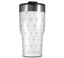 WraptorSkinz Skin Wrap compatible with 2017 and newer RTIC Tumblers 30oz Hearts Light Green (TUMBLER NOT INCLUDED)