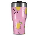 WraptorSkinz Skin Wrap compatible with 2017 and newer RTIC Tumblers 30oz Lemon Pink (TUMBLER NOT INCLUDED)