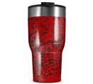 WraptorSkinz Skin Wrap compatible with 2017 and newer RTIC Tumblers 30oz Folder Doodles Red (TUMBLER NOT INCLUDED)