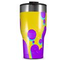 WraptorSkinz Skin Wrap compatible with 2017 and newer RTIC Tumblers 30oz Drip Purple Yellow Teal (TUMBLER NOT INCLUDED)