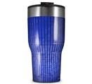 WraptorSkinz Skin Wrap compatible with 2017 and newer RTIC Tumblers 30oz Binary Rain Blue (TUMBLER NOT INCLUDED)