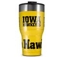 WraptorSkinz Skin Wrap compatible with 2017 and newer RTIC Tumblers 30oz Iowa Hawkeyes 01 Black on Gold (TUMBLER NOT INCLUDED)