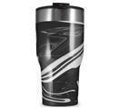 WraptorSkinz Skin Wrap compatible with 2017 and newer RTIC Tumblers 30oz Black Marble (TUMBLER NOT INCLUDED)