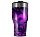 WraptorSkinz Skin Wrap compatible with 2017 and newer RTIC Tumblers 30oz Liquid Metal Chrome Purple (TUMBLER NOT INCLUDED)