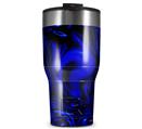 WraptorSkinz Skin Wrap compatible with 2017 and newer RTIC Tumblers 30oz Liquid Metal Chrome Royal Blue (TUMBLER NOT INCLUDED)