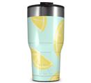 WraptorSkinz Skin Wrap compatible with 2017 and newer RTIC Tumblers 30oz Lemons Blue (TUMBLER NOT INCLUDED)