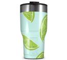 WraptorSkinz Skin Wrap compatible with 2017 and newer RTIC Tumblers 30oz Limes Blue (TUMBLER NOT INCLUDED)