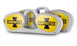 Decal Style Vinyl Skin Wrap 2 Pack for Nooz Glasses Rectangle Case Iowa Hawkeyes 02 Black on Gold (NOOZ NOT INCLUDED) by WraptorSkinz