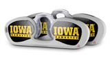 Decal Style Vinyl Skin Wrap 2 Pack for Nooz Glasses Rectangle Case Iowa Hawkeyes 03 Black on Gold (NOOZ NOT INCLUDED) by WraptorSkinz
