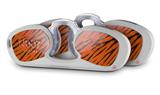 Decal Style Vinyl Skin Wrap 2 Pack for Nooz Glasses Rectangle Case Tie Dye Bengal Belly Stripes (NOOZ NOT INCLUDED) by WraptorSkinz