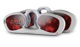 Decal Style Vinyl Skin Wrap 2 Pack for Nooz Glasses Rectangle Case Bokeh Hearts Red (NOOZ NOT INCLUDED) by WraptorSkinz