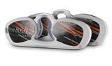 Decal Style Vinyl Skin Wrap 2 Pack for Nooz Glasses Rectangle Case Baja 0014 Burnt Orange (NOOZ NOT INCLUDED)