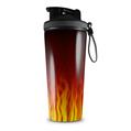 Skin Wrap Decal for IceShaker 2nd Gen 26oz Fire Flames on Black (SHAKER NOT INCLUDED)