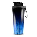 Skin Wrap Decal for IceShaker 2nd Gen 26oz Fire Flames Blue (SHAKER NOT INCLUDED)